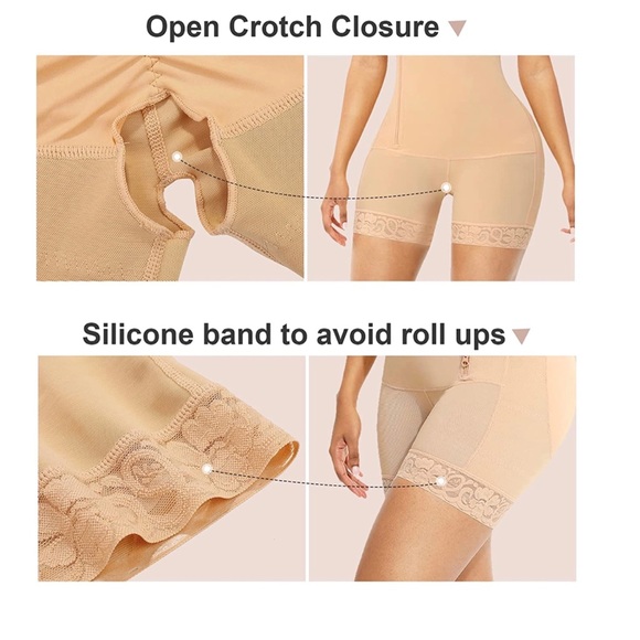 Body shaper side zipper tummy control butt enhancer Nude only black sold out - Picture 8 of 10